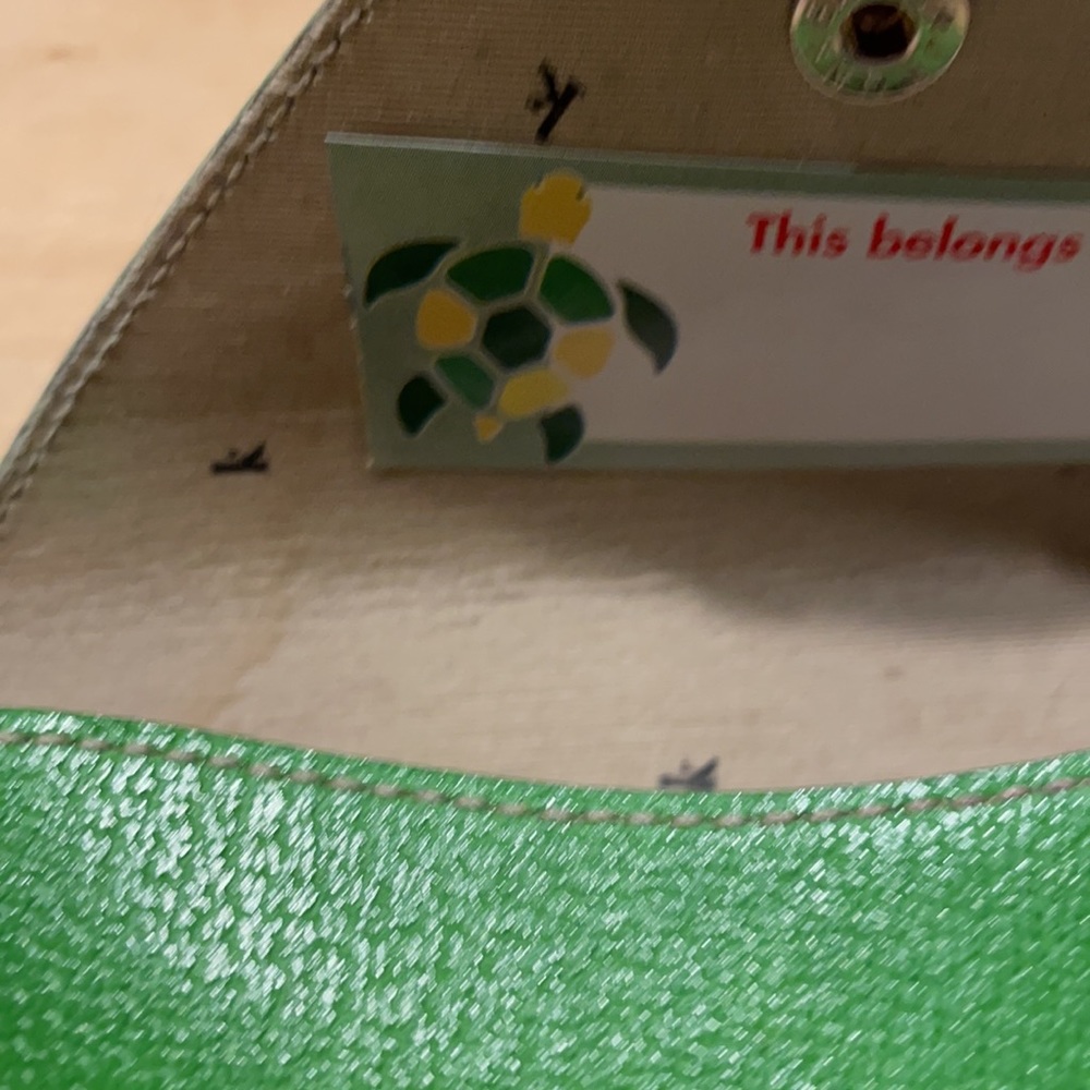 Kate spade Kelly Golf Green leather eyeglass case - Picture 6 of 7
